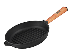 Чавунна сковорода гриль Optima 260 х 40 мм