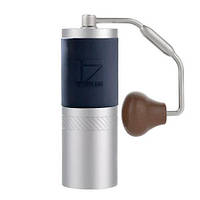 Ручна кавомолка зі сталевими жорнами 1Zpresso J алюмінієва з регулюванням ступеня помелу механічна