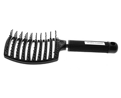 Гребінець для укладання вигнутий широкий продувний Global Fashion 1500, колір чорний