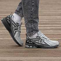 Зимові Чоловічі Кросівки New Balance 1906R Cordura GTX Grey / Нью Беланс 1906Р Кордура ГТХ Сірі з Чорним, фото 6