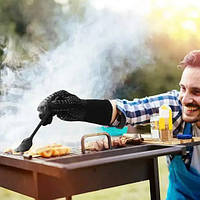 Жаростійка рукавиця для гриля Kozak Grill синя, фото 9