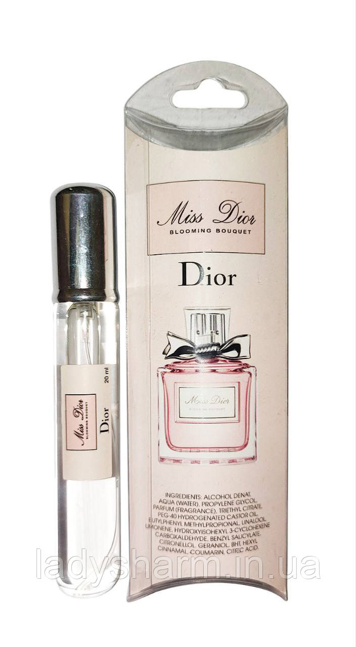 Жіночий міні-парфуми Dior Miss Dior Blooming Bouquet ( Міс Діор Блумінг Букет), 20 мл, фото 1
