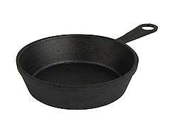 Сковорода чавунна порційна з ручкою 180 х 30 мм