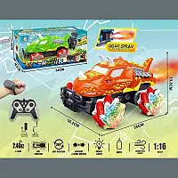 Машинка Джип Монстер трак на радіокеруванні, джип на пульт управління, пульт+браслет, трюковий всюдихід, машина динозавр