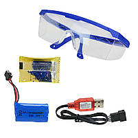 Іграшковий автомат 1614-1 акумуляторний стріляє гелевими кулями, фото 5