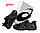 Чоловічі шкіряні текстиль кросівки ASICS Gel-Kahana TR V2 All Black, кеди Асикс шкіра текстиль. Чоловіче взуття, фото 3