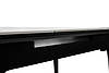 Стіл обідній Титан 110-140 см кераміка (чорний/білий мармур), фото 7