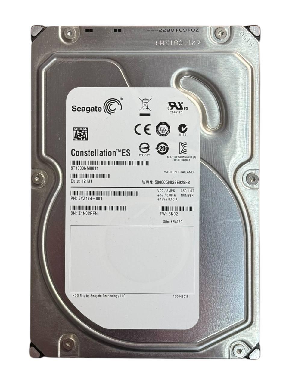 Жорсткий диск 3.5" 1TB Seagate | ST1000NM0011 | 7200 об/хв | 64 MB | SATA III Б/В