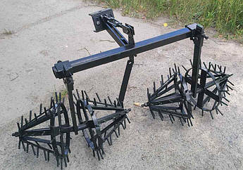 Культиватор – їжаки, 2-х корпусний, 1-но точковий на мотоблок для прополювання коренеплодів