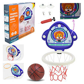 Набір для гри в баскетбол 777-408A Ракета 356,532 см зі звуком у коробці