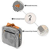 Сумка органайзер для подорожей текстильна Vintage 20652 Біла, фото 5