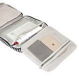 Сумка органайзер для подорожей текстильна Vintage 20652 Біла, фото 8