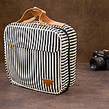 Сумка органайзер для подорожей текстильна Vintage 20652 Біла, фото 10