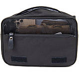 Текстильна сумка-органайзер в подорож Vintage 20657 Чорна, фото 7