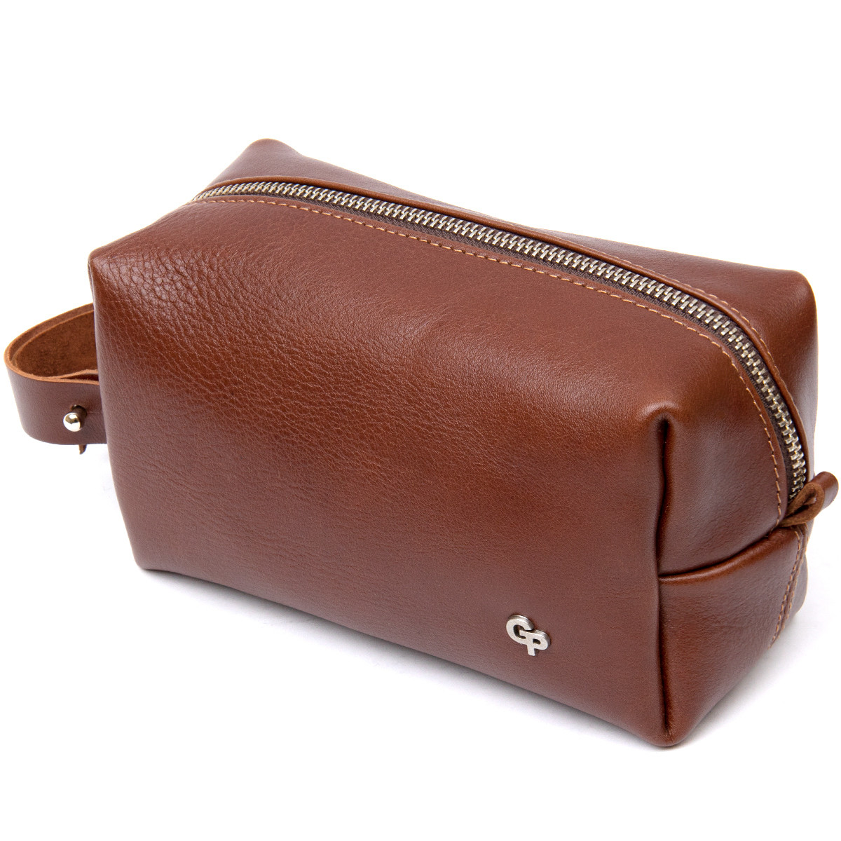 Чоловічий несесер з натуральної шкіри GRANDE PELLE 11416 Коричневий, фото 1