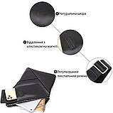 Шкіряна чоловіча сумка через плече GRANDE PELLE 11439 Чорний, фото 4