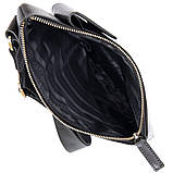 Шкіряна чоловіча сумка через плече GRANDE PELLE 11439 Чорний, фото 6