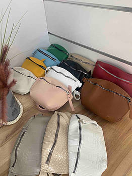 Поясна сумочка бананка модна жіноча в різних кольорах 21*14 см штучна шкіра Nata