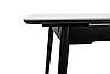 Стіл обідній Нептун 110-140 см кераміка (чорний/білий мармур), фото 7