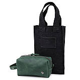 Шкіряна косметичка унісекс GRANDE PELLE 11571 Зелений, фото 4