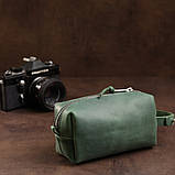 Шкіряна косметичка унісекс GRANDE PELLE 11571 Зелений, фото 6