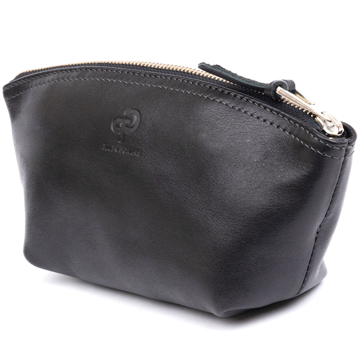 Жіноча косметичка зі шкіри Amelin GRANDE PELLE 11302 Чорна, фото 1