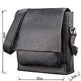 Сумка чоловіча SHVIGEL 11112 шкіряна Чорна, фото 3
