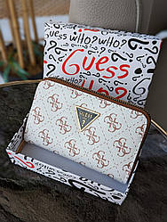 Гаманець Guess Gold маленький білий Є