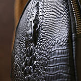 Модна шкіряна чоловіча сумка через плече Vintage 20673 Чорний, фото 9