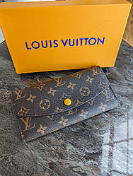 Гаманець Louis Vuitton конверт великий жовтий овал LUX якість у фірмовій коробці Є