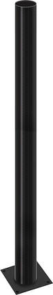 Опора сталева e.street.bollard.st.2000.black, висота 2000мм, діаметр 60мм, чорна, E.NEXT, (l0120062), фото 1