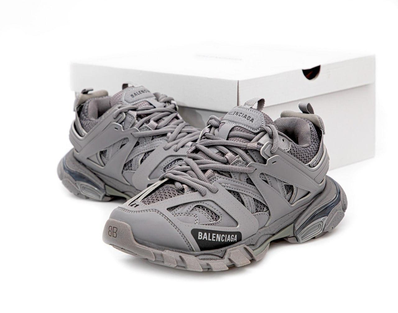Чоловічі сірі Кросівки Balenciaga Track, фото 1