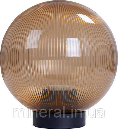 Світильник e.street.light.200.gold.pr.ua типу "Куля" золотистий призма, Е27, E.NEXT, (l0120123), фото 1