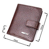 Компактний гаманець для чоловіків з натуральної шкіри KARYA 21326 Коричневий, фото 3