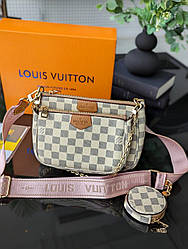 Louis Vuitton 3 в 1 ,бежева клітка ЛЮКС Є