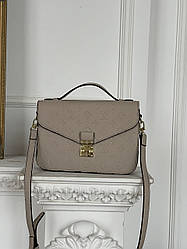 Сумка Louis Vuitton Pochette LUX Medium size бежевий Є