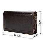 Клатч чоловічий з ременем Vintage 14679 Коричневий, фото 3