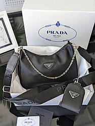 Prada чорна нейлон Є