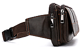 Сумка на пояс Vintage 14726 Коричнева, фото 6