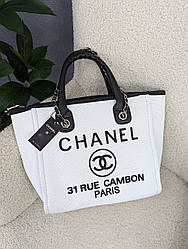 Сумка шопер Chanel Deauville Large білий Є