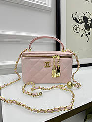 Сумка Chanel Classic Black Lambskin  рожевий Є
