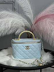 Сумка Chanel Classic Lambskin голубий Є