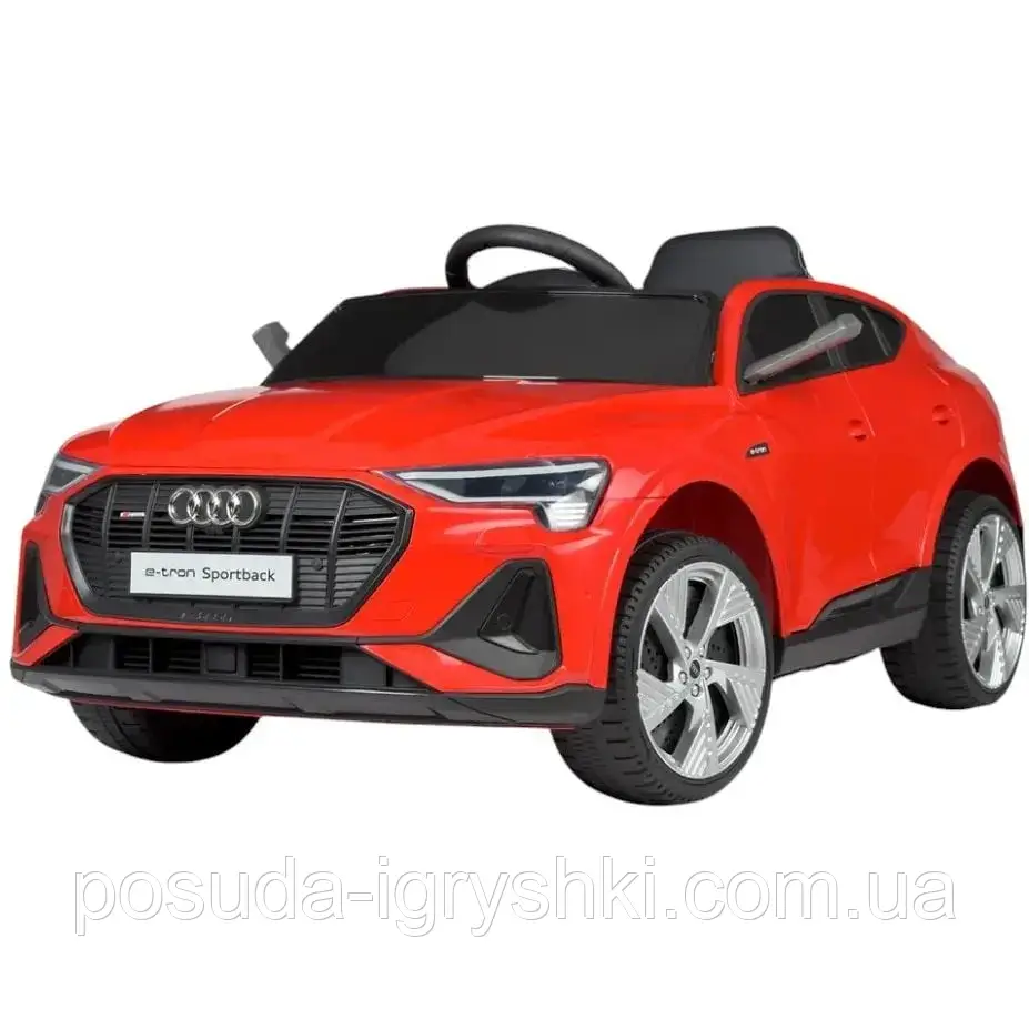 Дитячий електромобіль M 4806EBLR-3 на акумуляторі Audi E-tron Sportback з пультом радіокерування для дітей 1,5-8 років Червоний