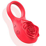 Смарт віброкольцо на пінис Love Spouse "Троянда", фото 7