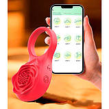 Смарт віброкольцо на пінис Love Spouse "Троянда", фото 8