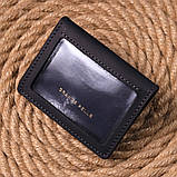 Містка обкладинка на автодокументи у вінтажній шкірі Україна GRANDE PELLE 16709 Чорна, фото 8