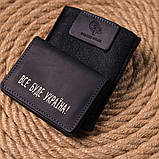 Містка обкладинка на автодокументи у вінтажній шкірі Україна GRANDE PELLE 16709 Чорна, фото 9