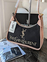 Сумочка Yves Saint-Laurent багет темно-пудровий Є