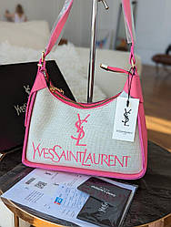 Сумочка Yves Saint-Laurent багет світло-малиновиий Є