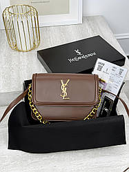 Сумка Saint Laurent Solferino коричневий Є